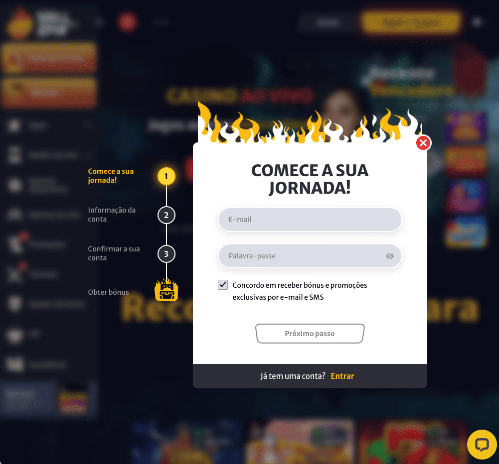Como Abrir Conta no HellSpin (PT)