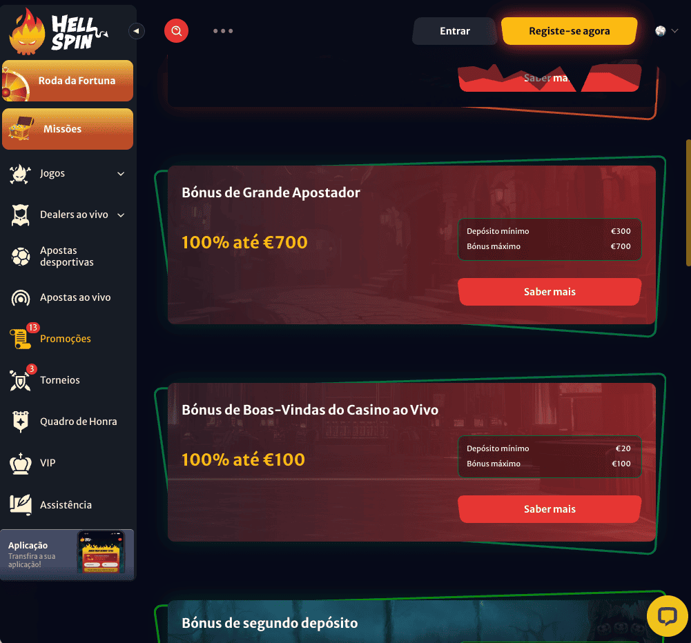 O Guia dos Bónus HellSpin